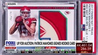 Patrick Mahomes signed rookie card on auction block